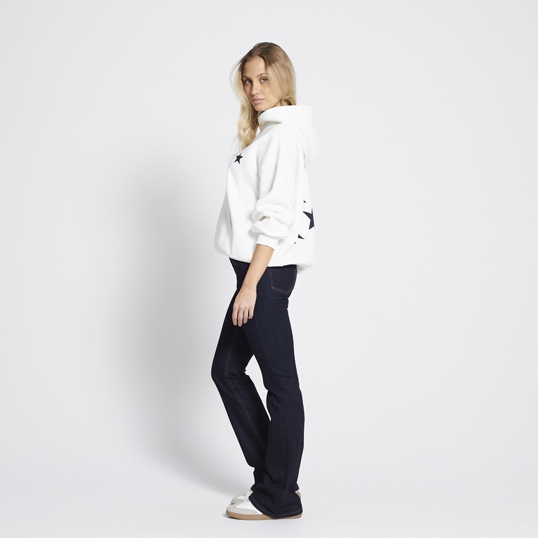 Printed heavy hoodie "Hilma Printed" Off white